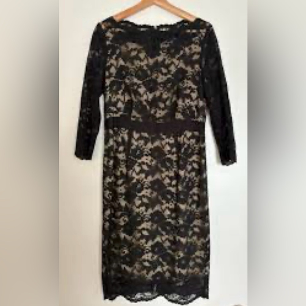 Elegant Black Lace Dress - Picture 5 of 8